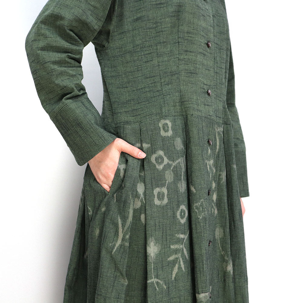 儀右ヱ門 ギエモン ぎえもん 久留米絣 ワンピース  ソ294 日本製【2024ss】