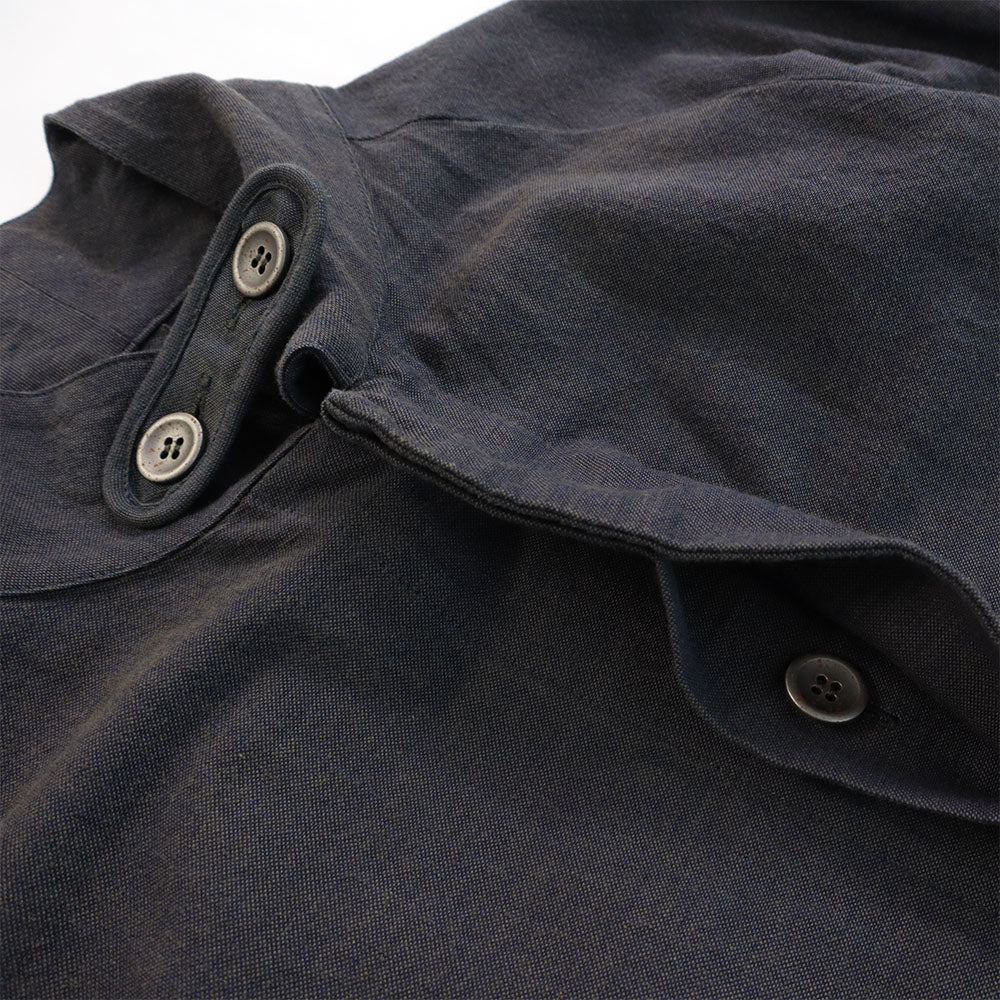 Giemon Kurume Kasuri French Military Blouse Jacket G518 Made in Japan