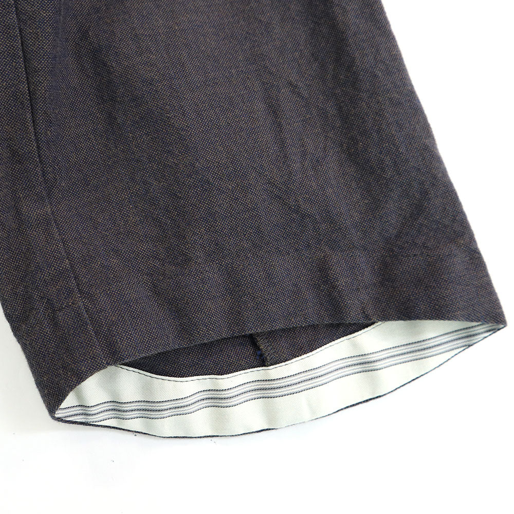 Giemon Kurume Kasuri French Military Blouse Jacket G518 Made in Japan