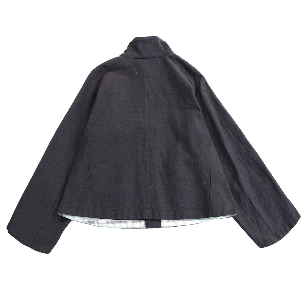 Giemon Kurume Kasuri French Military Blouse Jacket G518 Made in Japan