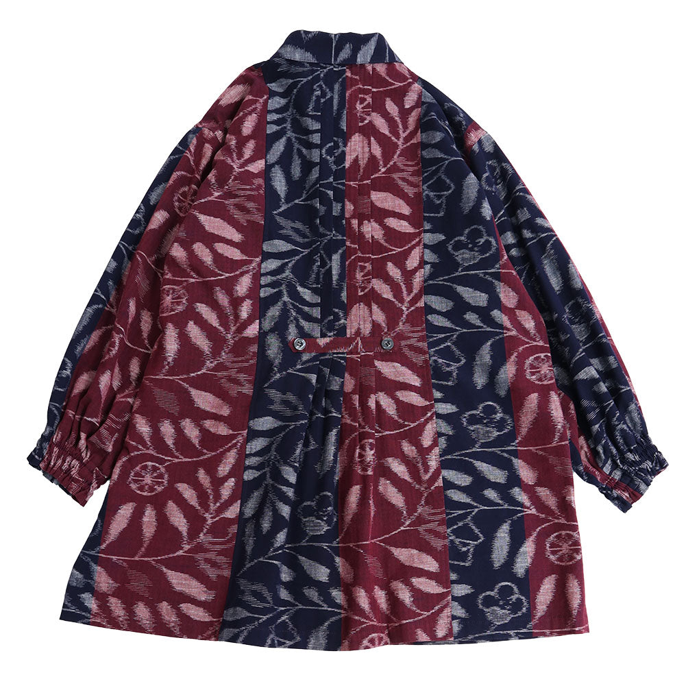 儀右ヱ門 久留米絣ブラウス カ586  ギエモン ぎえもん ミセス 春秋冬  日本製