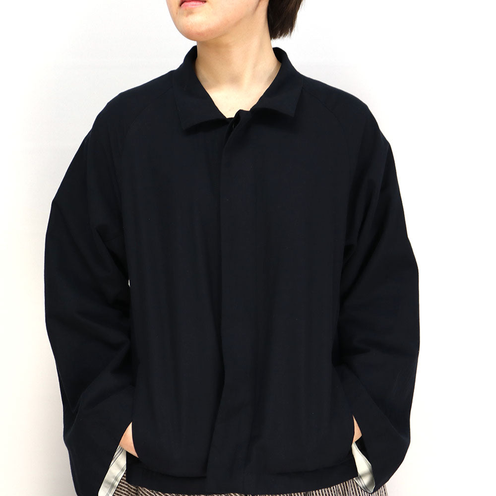 Giemon Kurume Kasuri French Military Blouse Jacket G518 Made in Japan