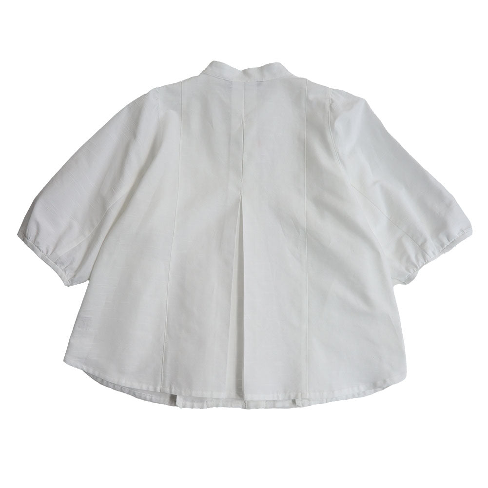 Giemon Giemon Kurume Kasuri 6/8 Sleeve Blouse Ko551 Made in Japan Mother's Day