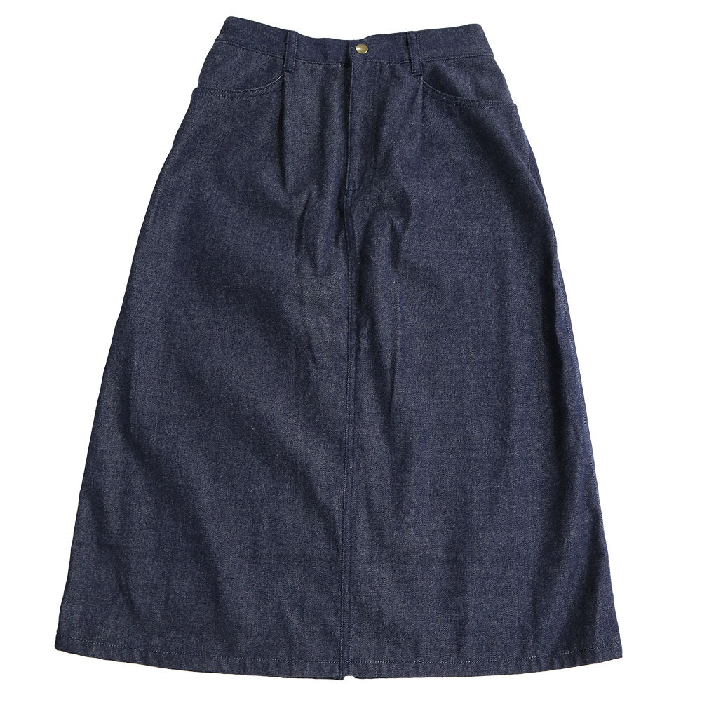 儀右エ門 ギエモン 久留米絣 スカート Y9065  日本製【2024aw】