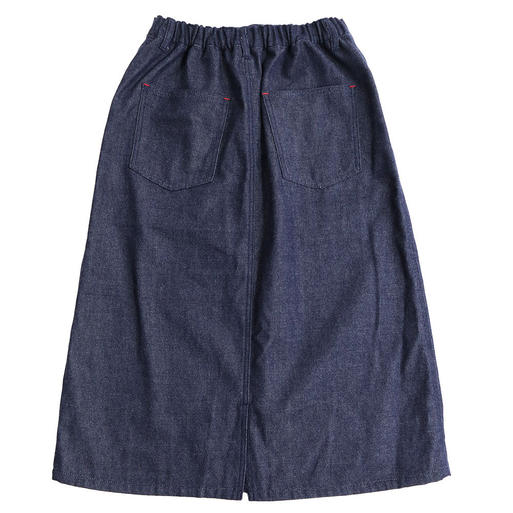 儀右エ門 ギエモン 久留米絣 スカート Y9065  日本製【2024aw】