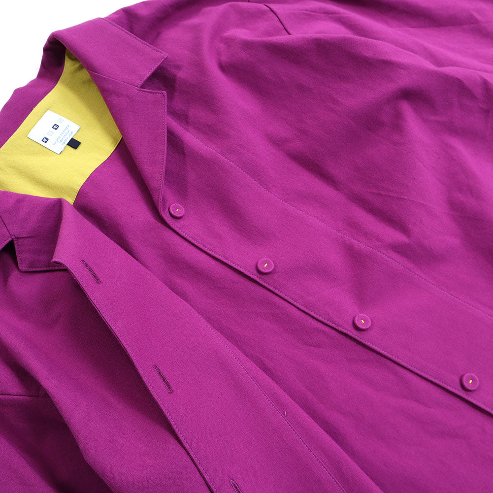 儀右エ門 ギエモン 久留米絣 オープンカラーワンピース Y2168  日本製【2024aw】