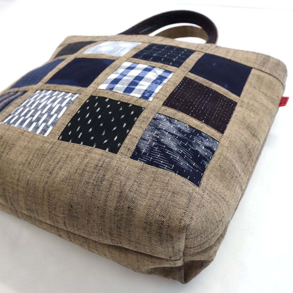 【予約商品】儀右エ門 ギエモン 久留米絣 トートバッグ 井桁 日本製【2025ss】