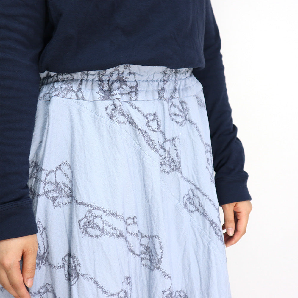 Giemon Kurume Kasuri Skirt G902