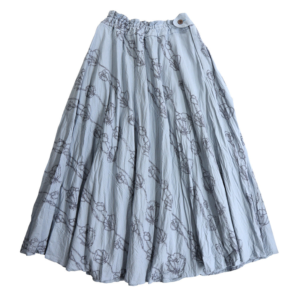 Giemon Kurume Kasuri Skirt G902