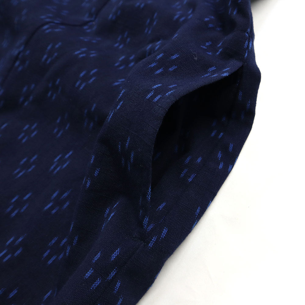 儀右ヱ門 ギエモン ぎえもん 久留米絣 プルオーバーブラウス Y5170  日本製【2025ss】