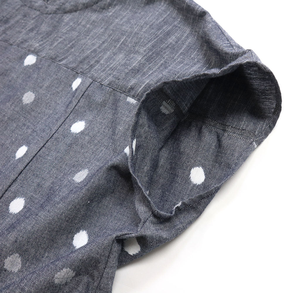 儀右ヱ門 ギエモン ぎえもん 久留米絣 プルオーバーブラウス Y5170  日本製【2025ss】