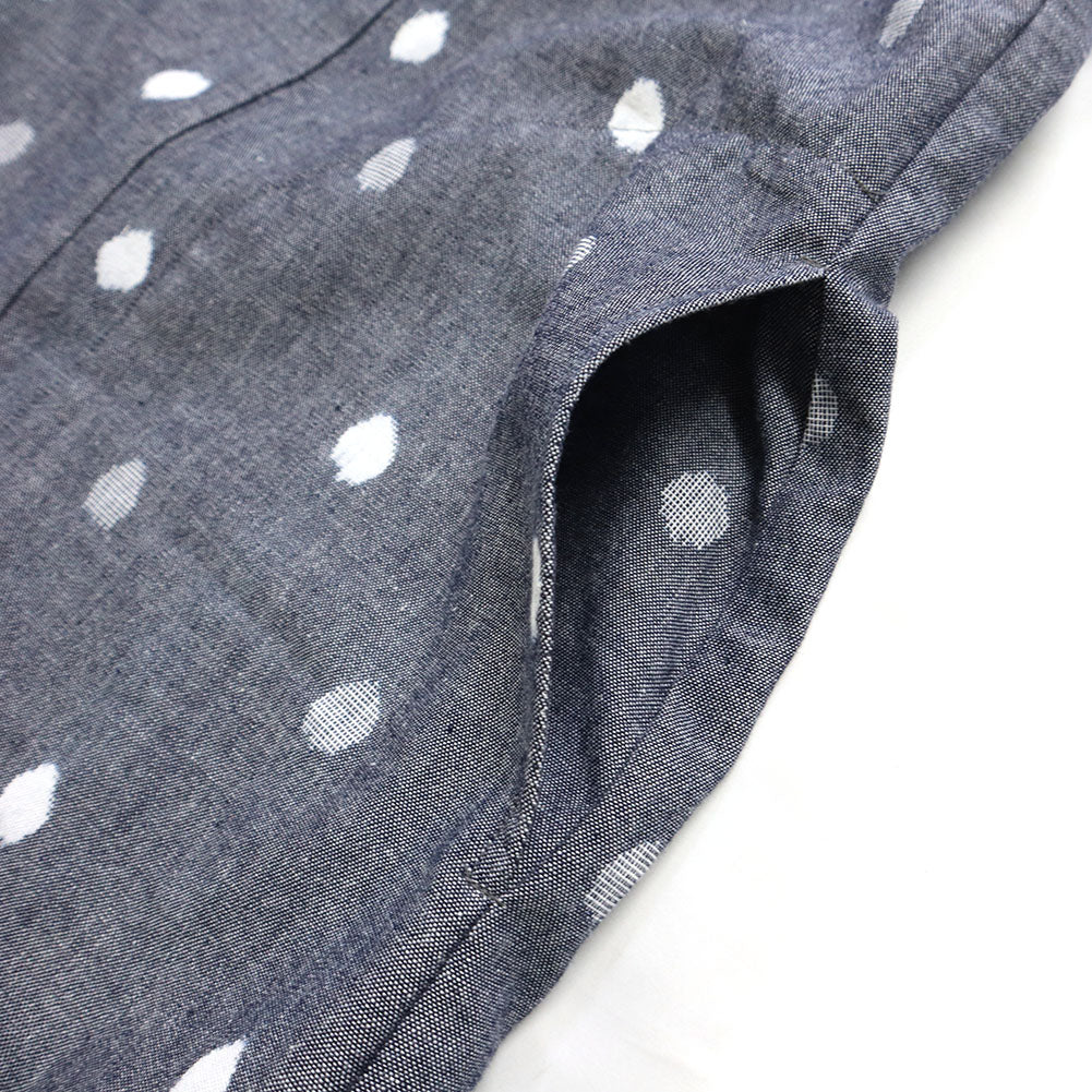 儀右ヱ門 ギエモン ぎえもん 久留米絣 プルオーバーブラウス Y5170  日本製【2025ss】