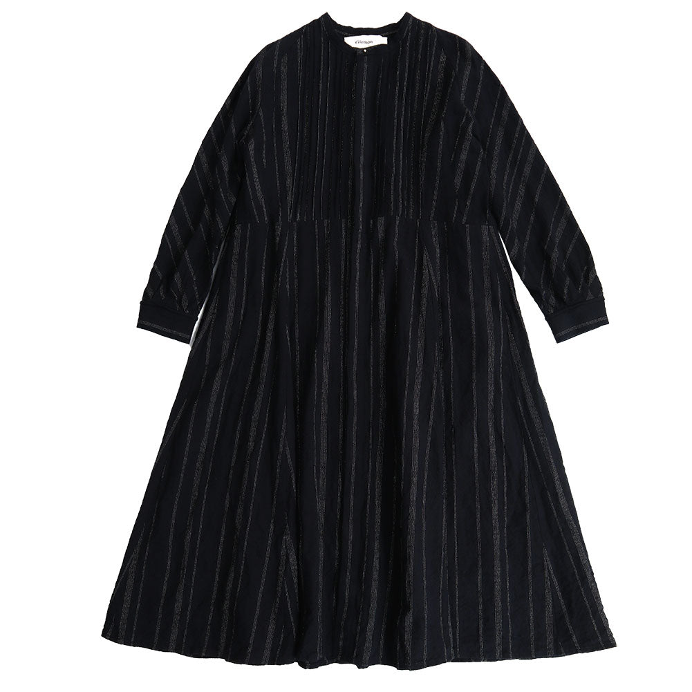 Giemon ギエモン ぎえもん 久留米絣 ピンタックワンピース G215【2023aw】