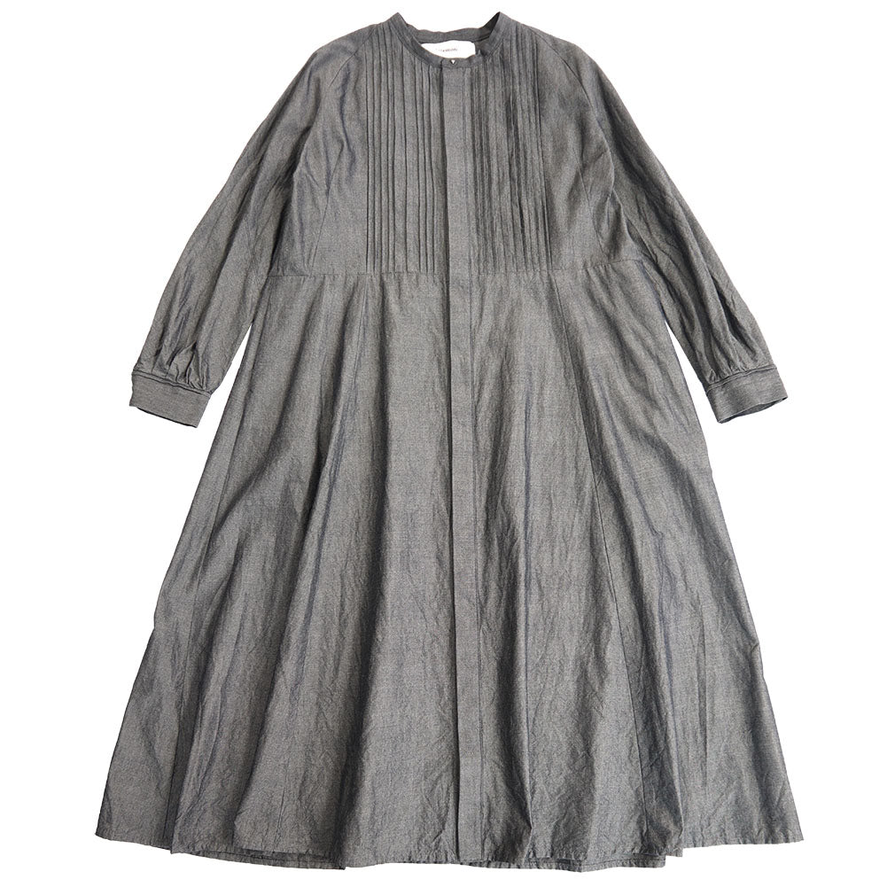 Giemon ギエモン ぎえもん 久留米絣 ピンタックワンピース G215【2023aw】