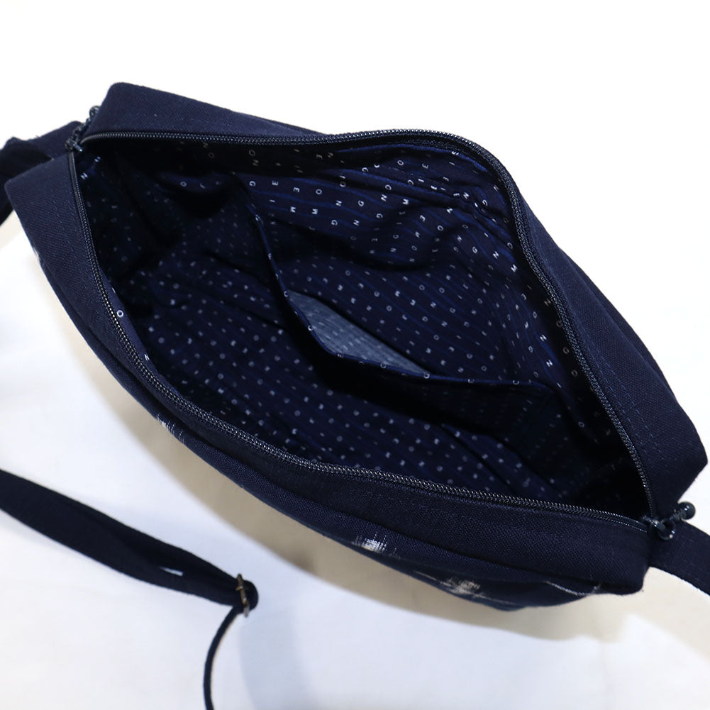 【予約商品】儀右エ門 ギエモン 久留米絣 ポシェット おかすり(ヨコ) 日本製【2025ss】