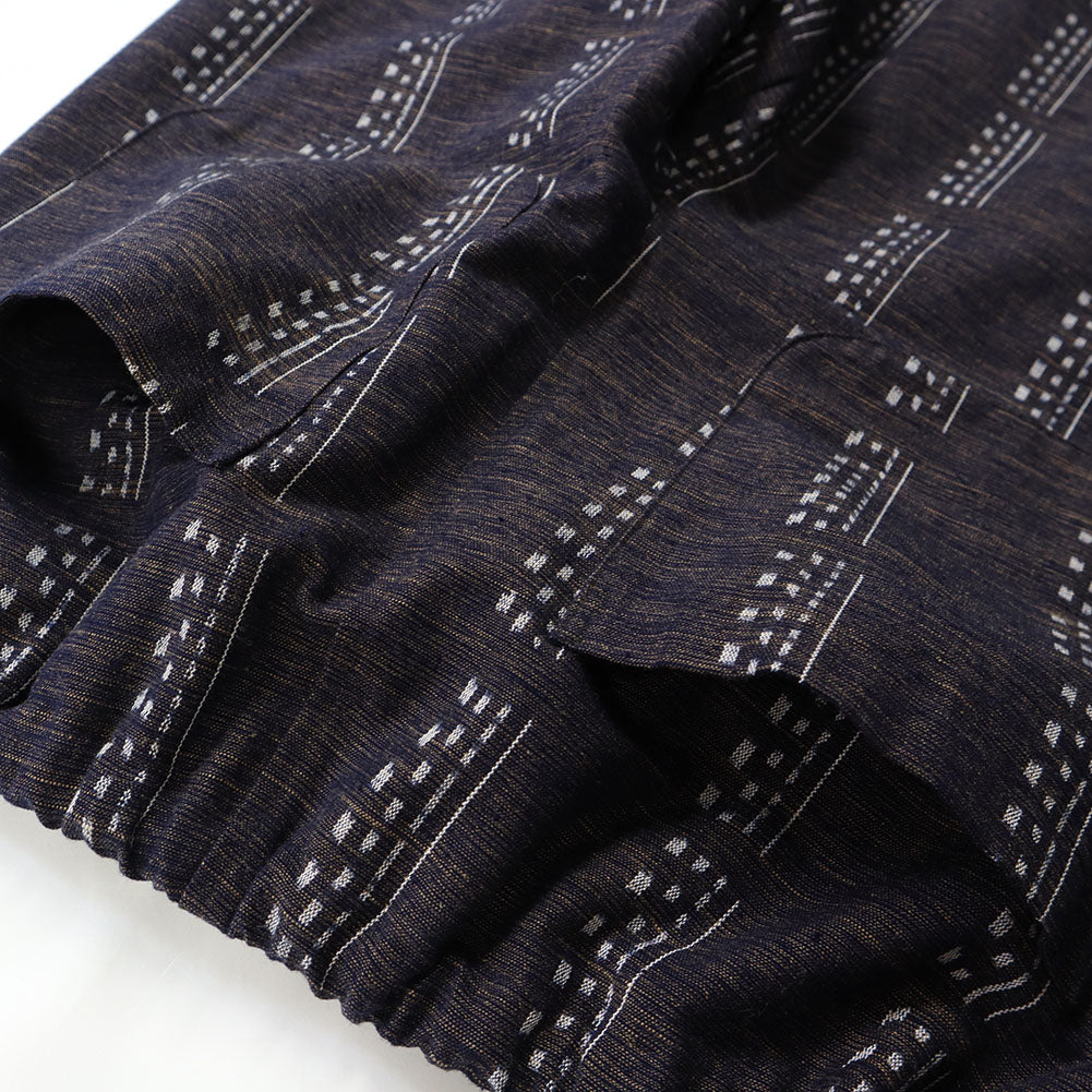 儀右エ門 ギエモン 久留米絣 裏地付きパンツ ズボン カ726 日本製【2024aw】