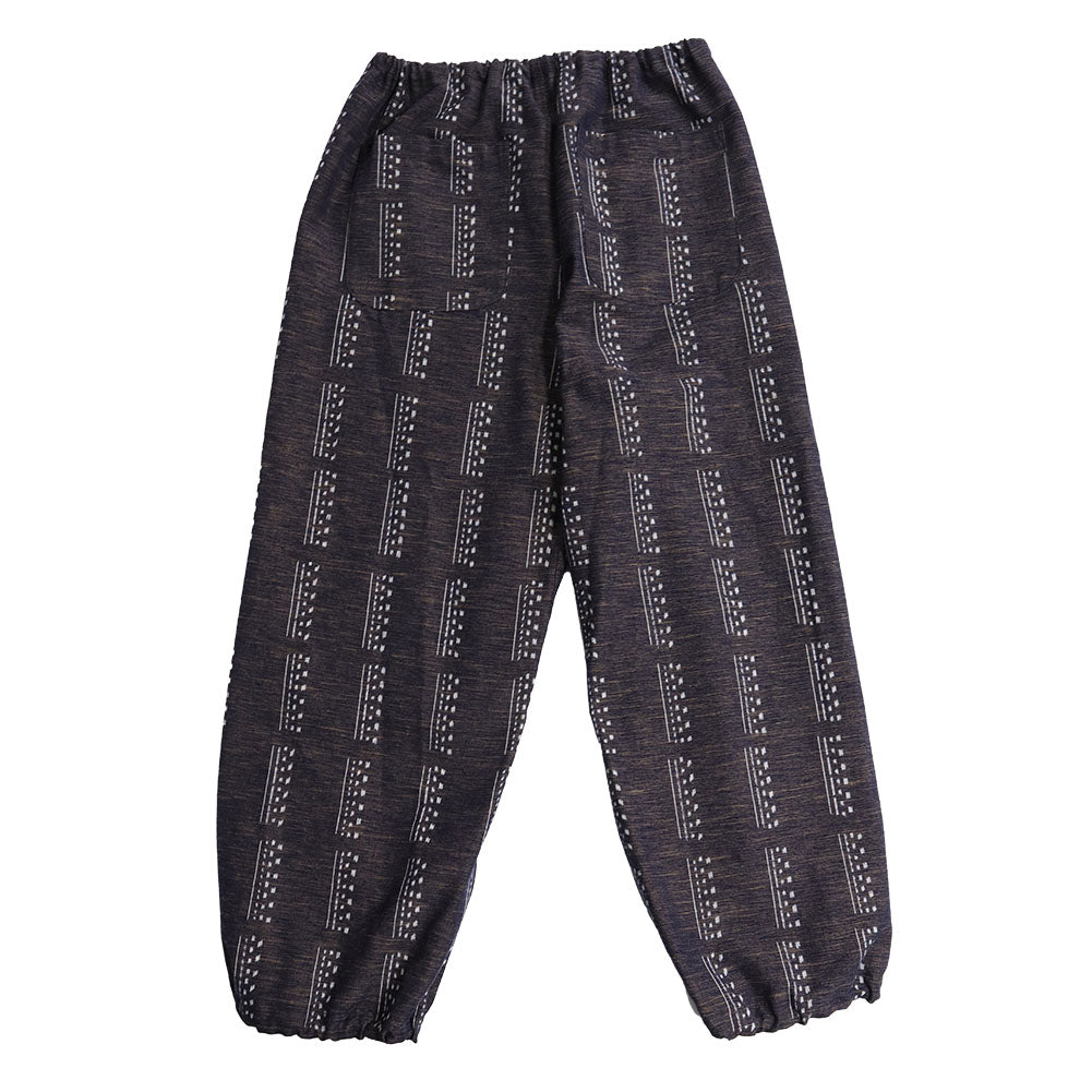 儀右エ門 ギエモン 久留米絣 裏地付きパンツ ズボン カ726 日本製【2024aw】