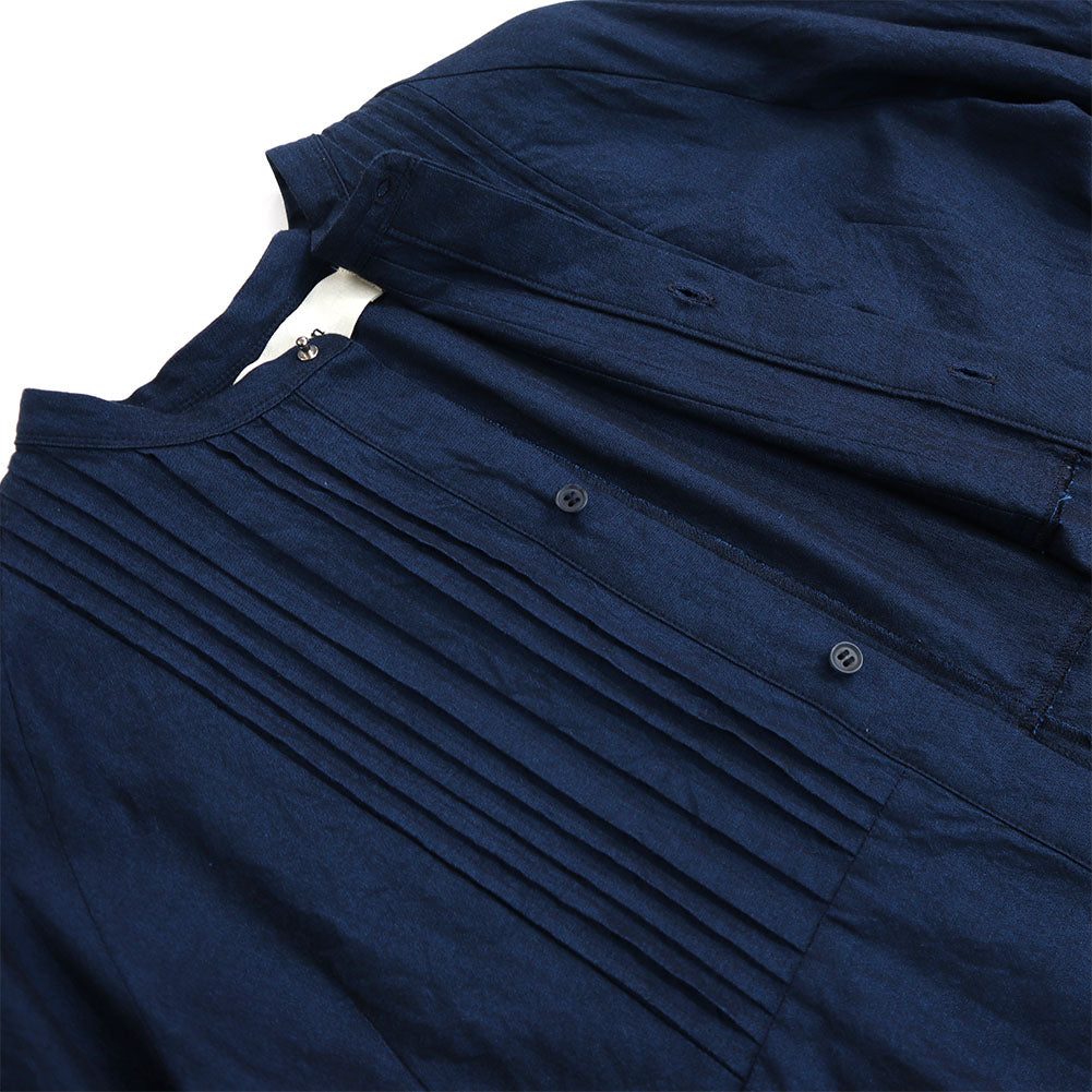 Giemon ギエモン ぎえもん 久留米絣 ピンタックブラウス G513【2023aw】