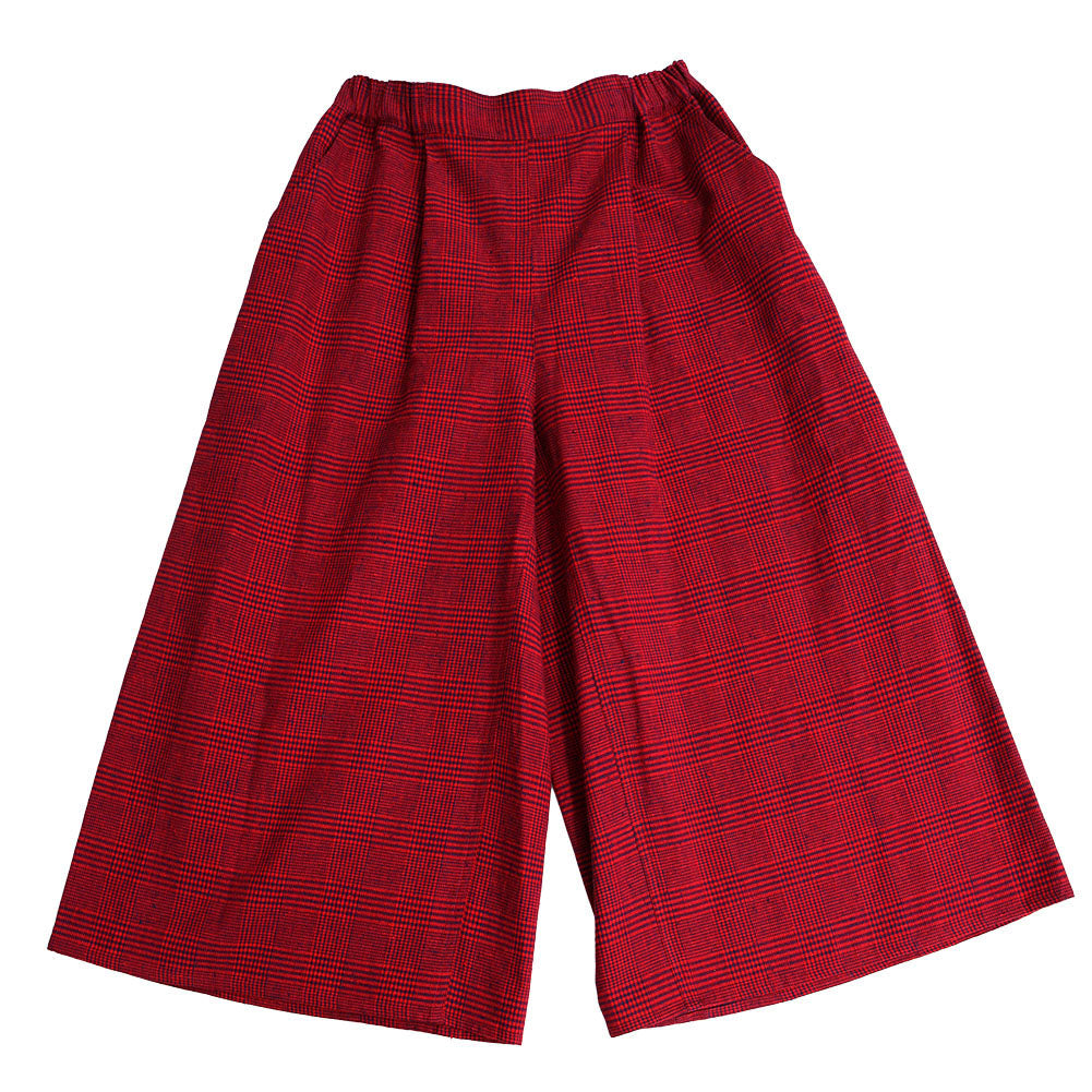 儀右ヱ門 ギエモン ぎえもん 久留米絣 ワイドパンツ Y7113 日本製【2025ss】