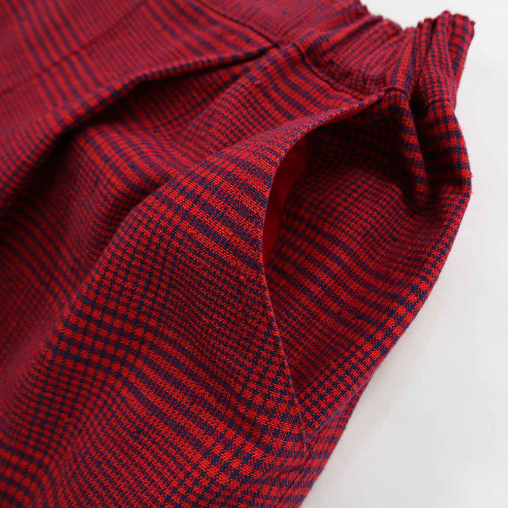 儀右ヱ門 ギエモン ぎえもん 久留米絣 ワイドパンツ Y7113 日本製【2025ss】