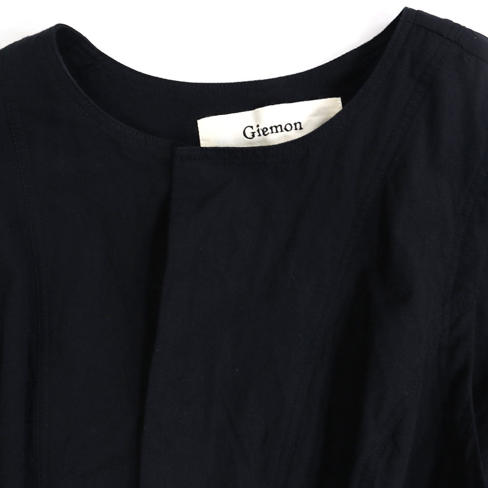 儀右ヱ門 ギエモン ぎえもん 久留米絣 ロングジレ ロングベスト G604 日本製【2025ss】