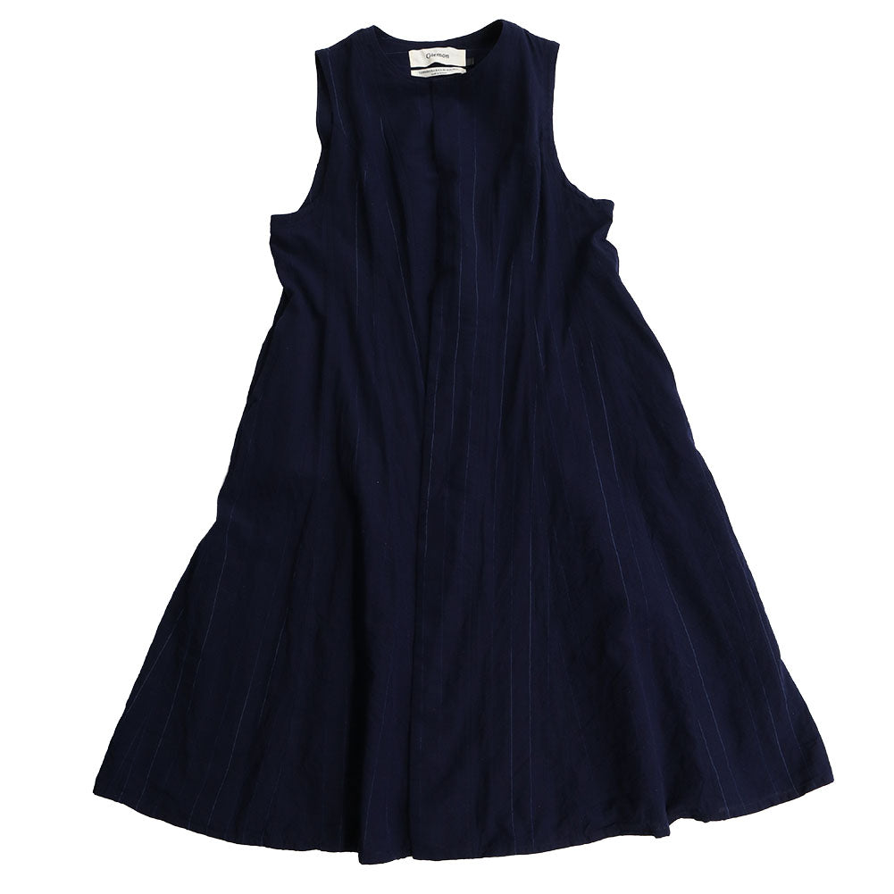 儀右ヱ門 ギエモン ぎえもん 久留米絣 ロングジレ ロングベスト G604 日本製【2025ss】