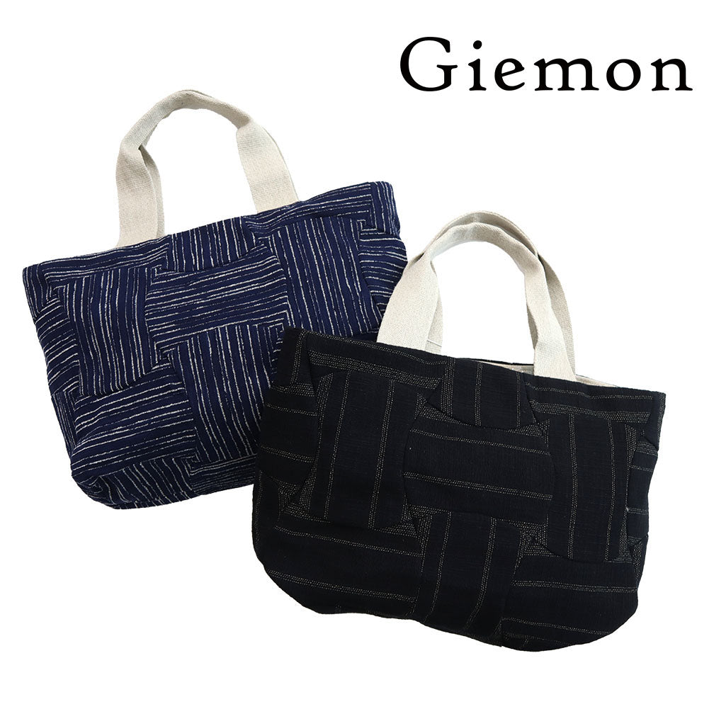 Giemon ギエモン ぎえもん 久留米絣 男女兼用トートバッグ GB-011-2【2023aw】