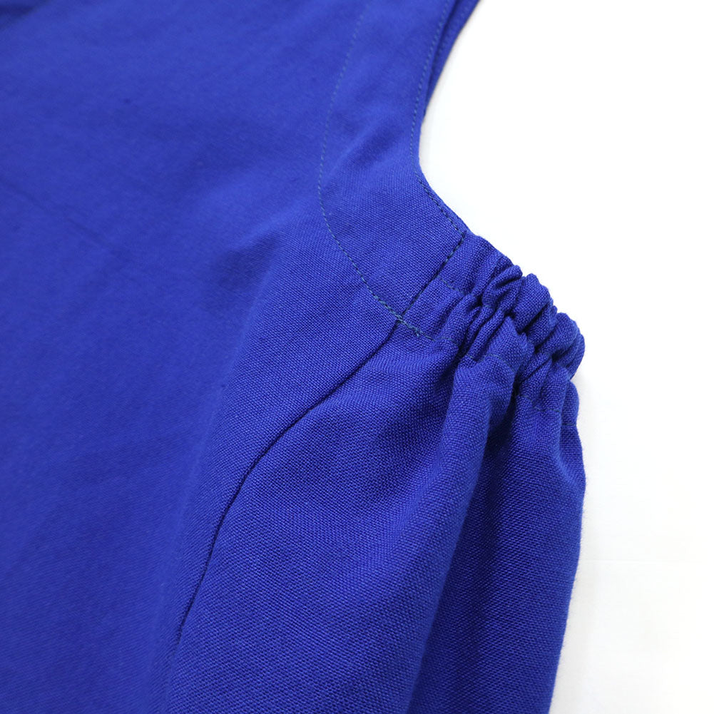 儀右ヱ門 ギエモン ぎえもん 久留米絣 ベスト Y6013 日本製【2025ss】