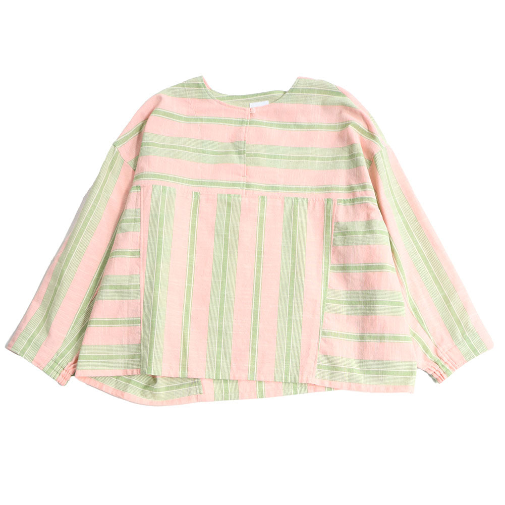 儀右ヱ門 ギエモン ぎえもん 久留米絣 ショート丈プルオーバーブラウス Y5167 日本製【2025ss】