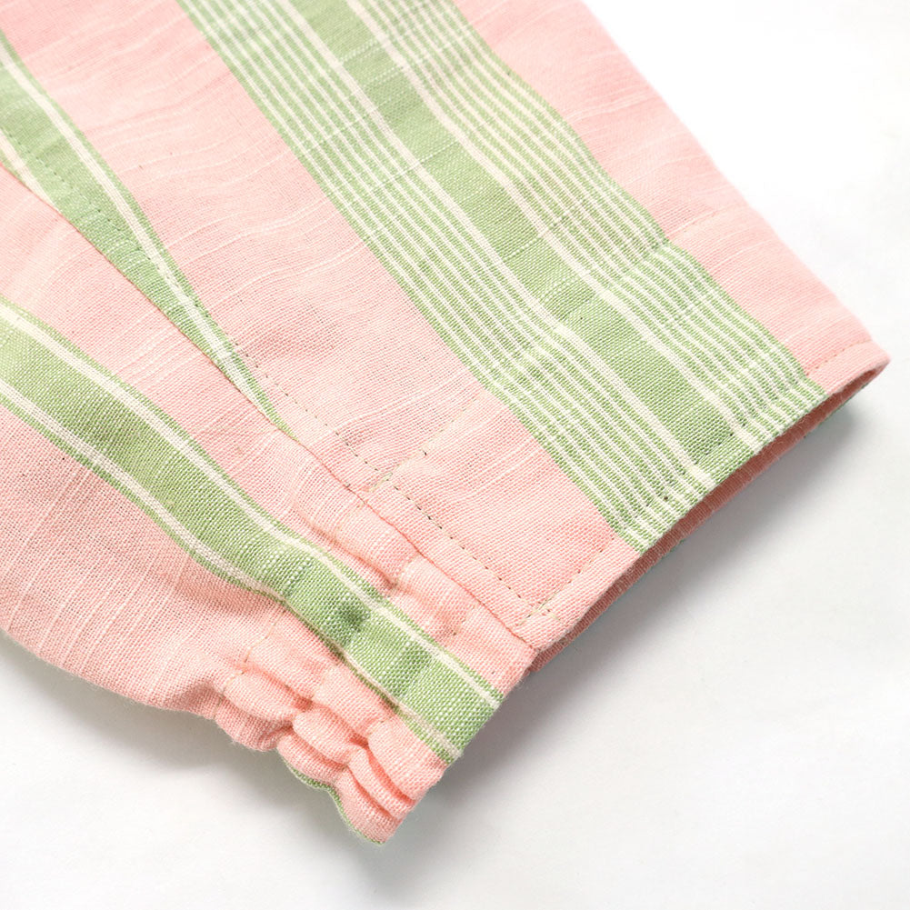 儀右ヱ門 ギエモン ぎえもん 久留米絣 ショート丈プルオーバーブラウス Y5167 日本製【2025ss】