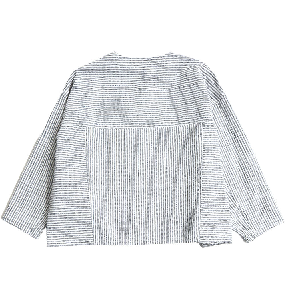 儀右ヱ門 ギエモン ぎえもん 久留米絣 ショート丈プルオーバーブラウス Y5167 日本製【2025ss】