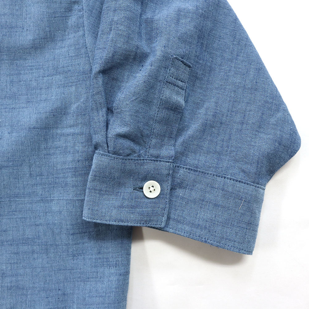 儀右ヱ門 ギエモン ぎえもん 久留米絣 バックギャザーブラウス Y5169  日本製【2025ss】