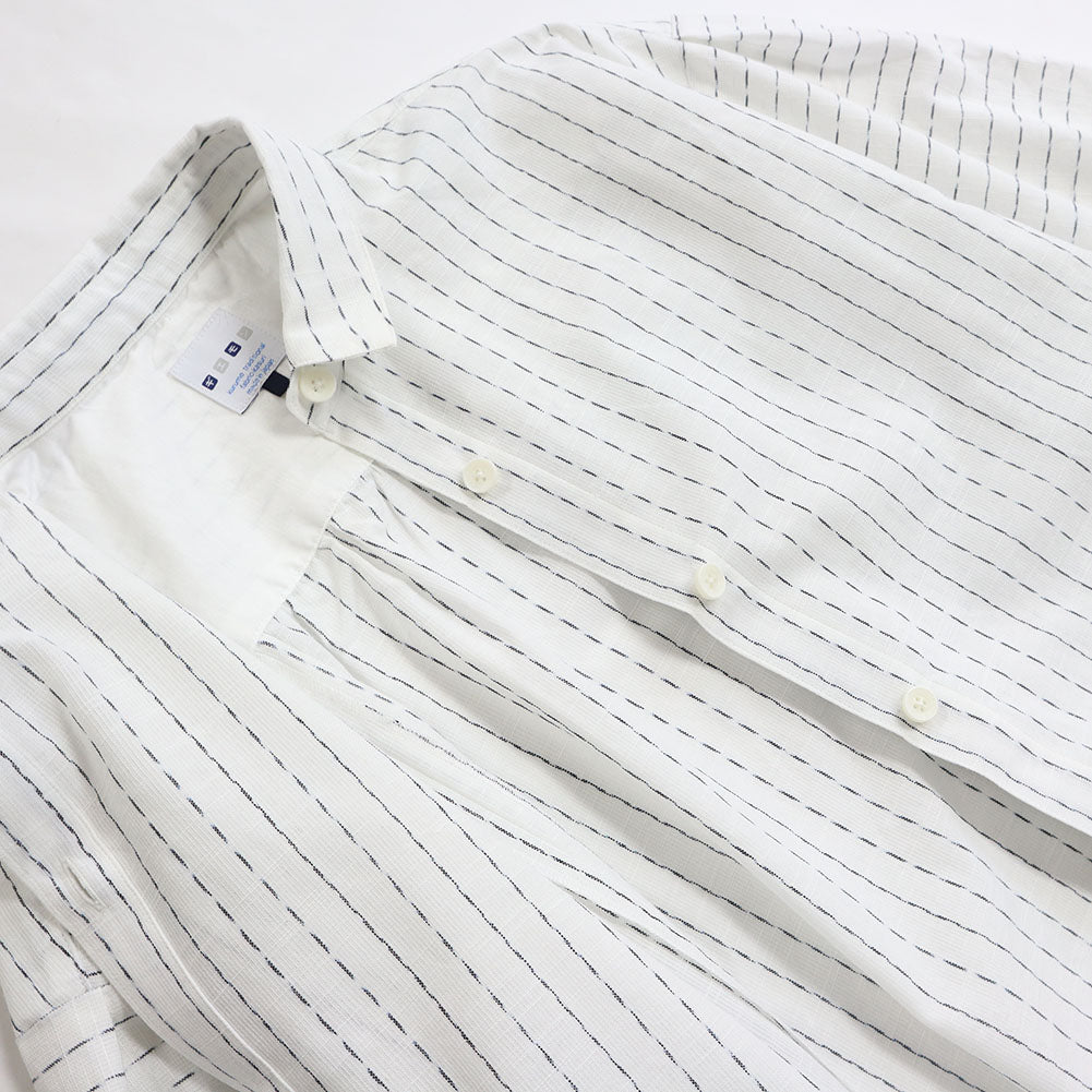 儀右ヱ門 ギエモン ぎえもん 久留米絣 バックギャザーブラウス Y5169  日本製【2025ss】