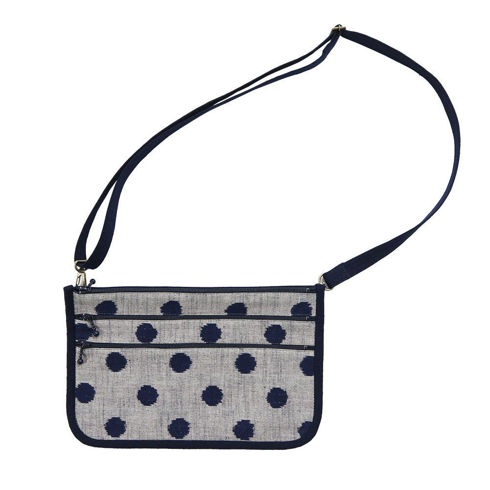 儀右ヱ門 ギエモン ぎえもん 久留米絣 ポシェット 姉妹 日本製【2024ss】