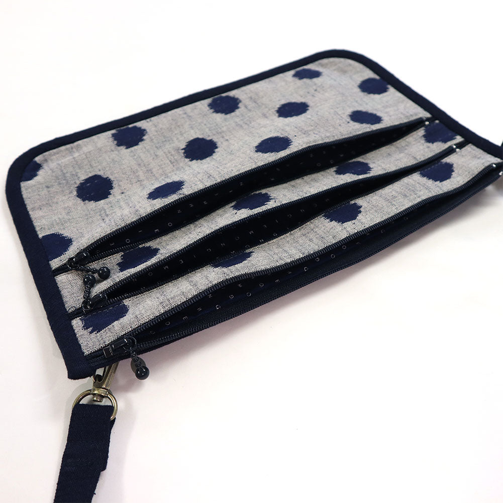 儀右ヱ門 ギエモン ぎえもん 久留米絣 ポシェット 姉妹 日本製【2024ss】