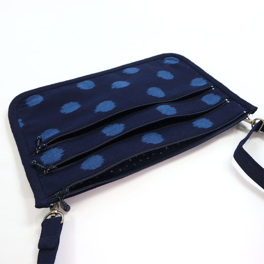 儀右ヱ門 ギエモン ぎえもん 久留米絣 ポシェット 姉妹 日本製【2024ss】