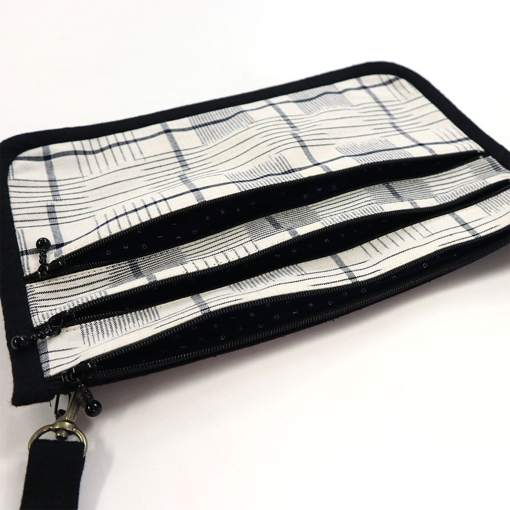 儀右ヱ門 ギエモン ぎえもん 久留米絣 ポシェット 姉妹 日本製【2024ss】