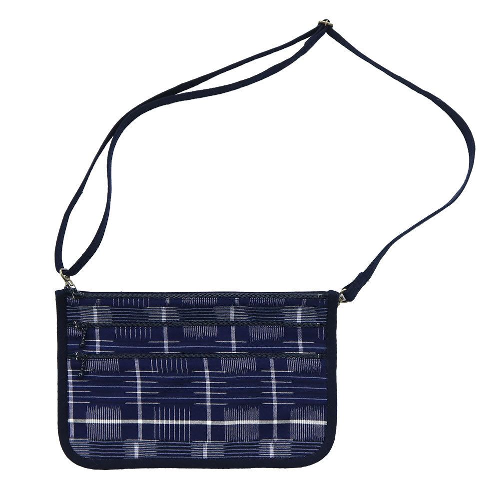 儀右ヱ門 ギエモン ぎえもん 久留米絣 ポシェット 姉妹 日本製【2024ss】