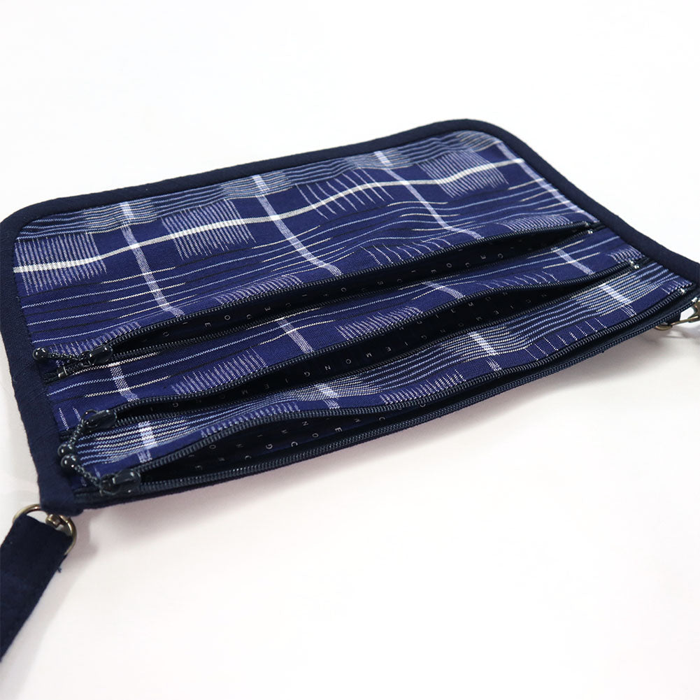 儀右ヱ門 ギエモン ぎえもん 久留米絣 ポシェット 姉妹 日本製【2024ss】