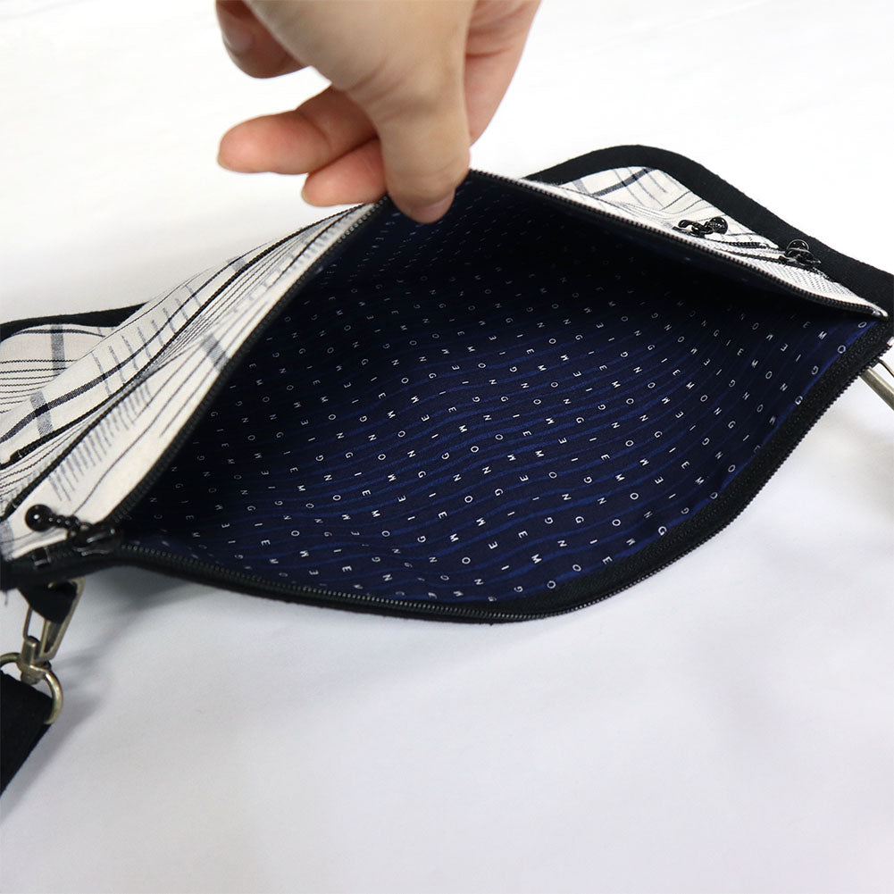 儀右ヱ門 ギエモン ぎえもん 久留米絣 ポシェット 姉妹 日本製【2024ss】