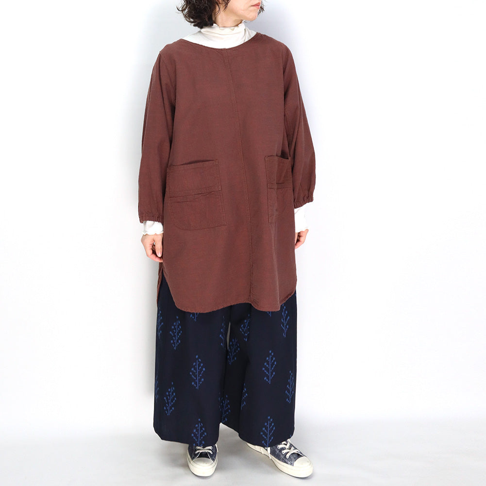 儀右エ門 ギエモン 久留米絣 割烹着 エプロン Y3010 日本製【2024aw】