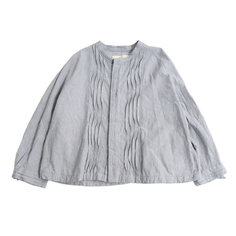 儀右ヱ門 ギエモン ぎえもん 久留米絣 ウェーブブラウス G523 日本製【2025ss】