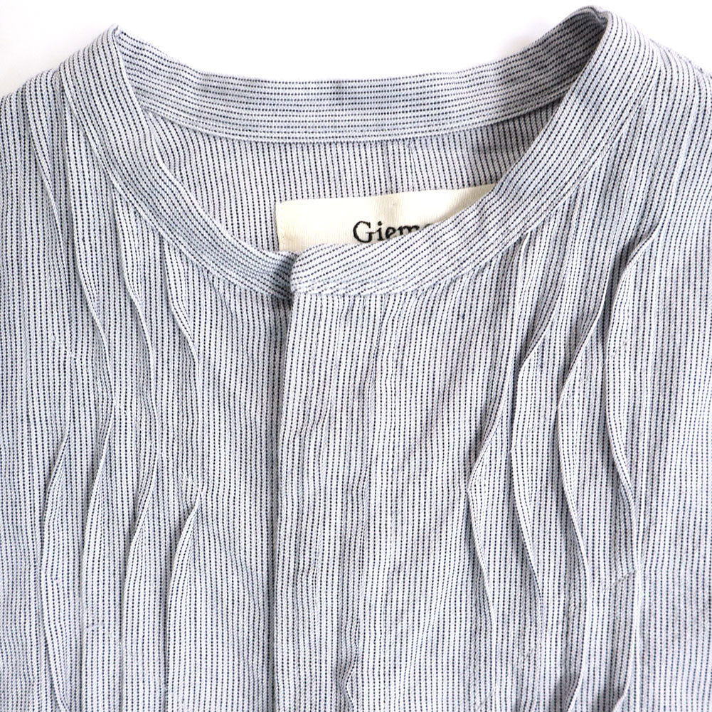 儀右ヱ門 ギエモン ぎえもん 久留米絣 ウェーブブラウス G523 日本製【2025ss】