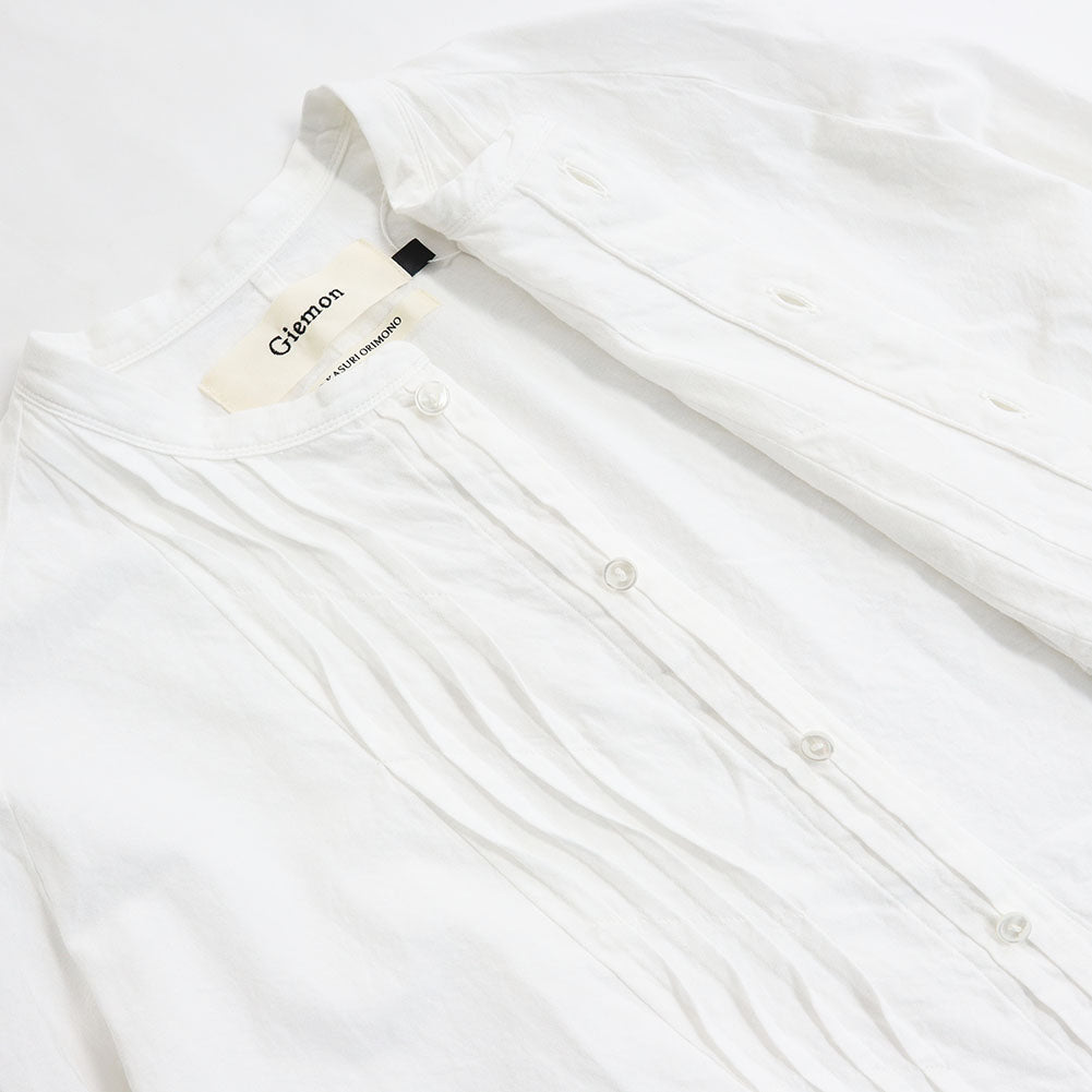 儀右ヱ門 ギエモン ぎえもん 久留米絣 ウェーブブラウス G523 日本製【2025ss】