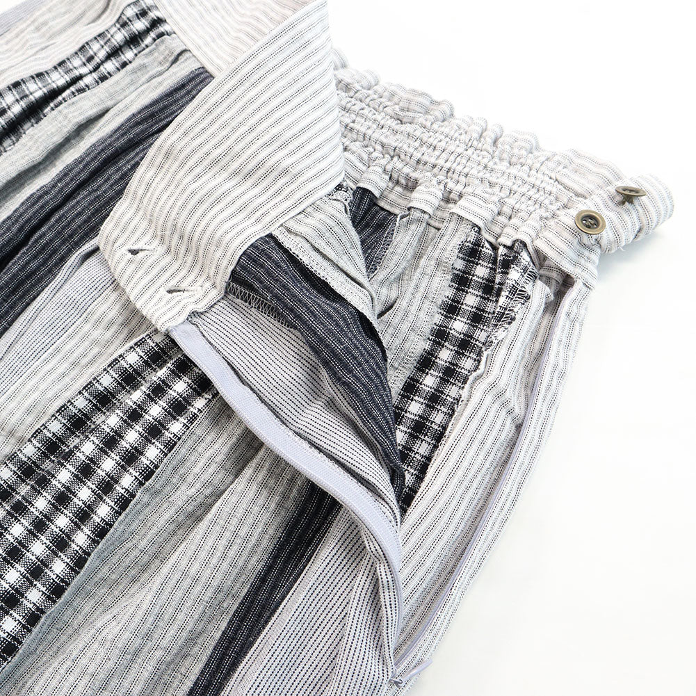 儀右ヱ門 ギエモン ぎえもん 久留米絣 パッチワークスカート G908 日本製【2025ss】