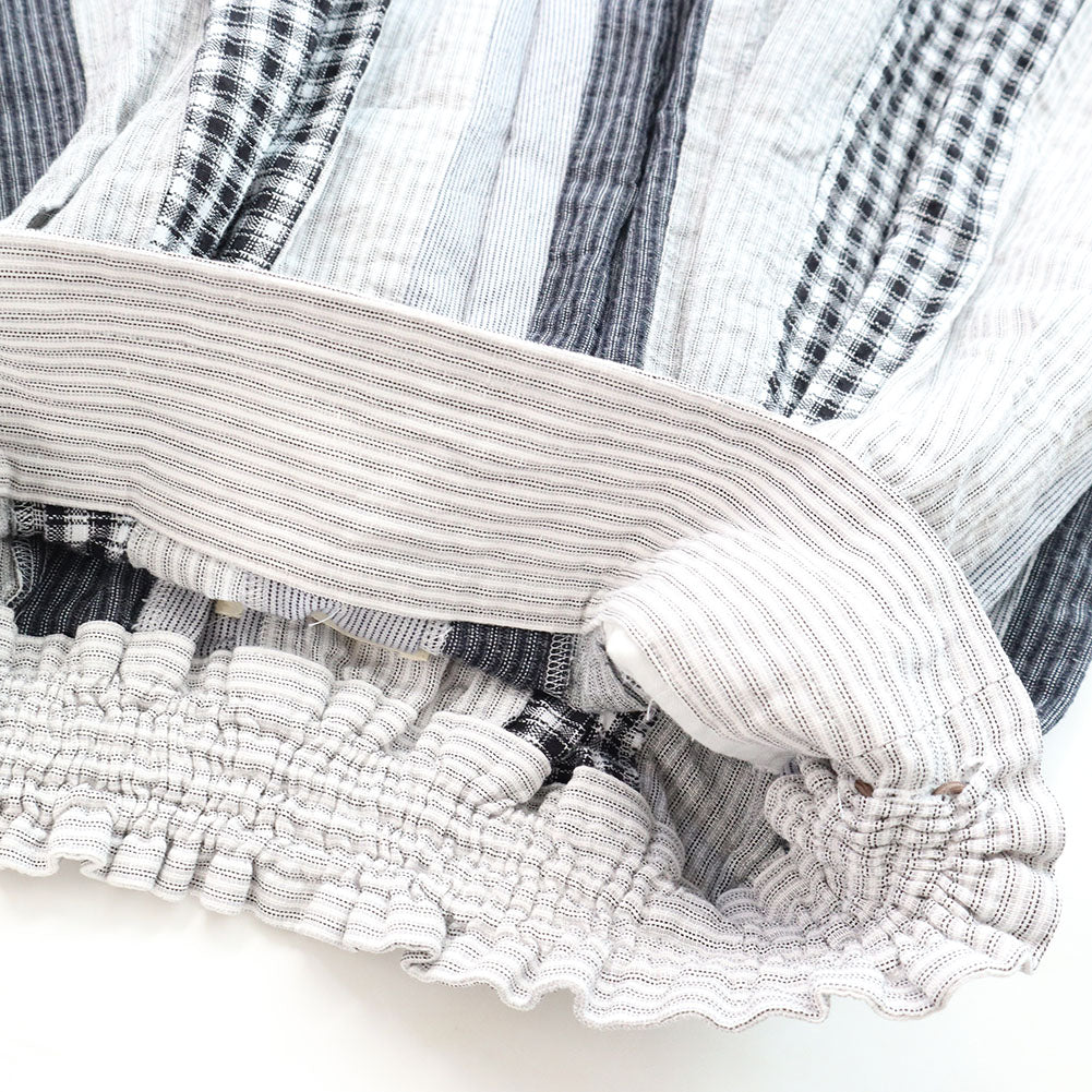 儀右ヱ門 ギエモン ぎえもん 久留米絣 パッチワークスカート G908 日本製【2025ss】