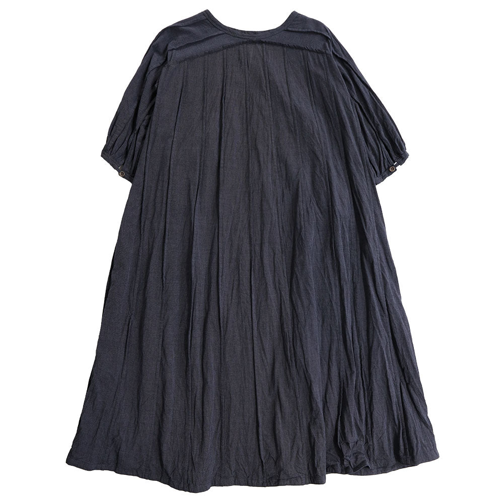 Giemon 3/4 sleeve pintuck A-line dress G202 Made in Japan