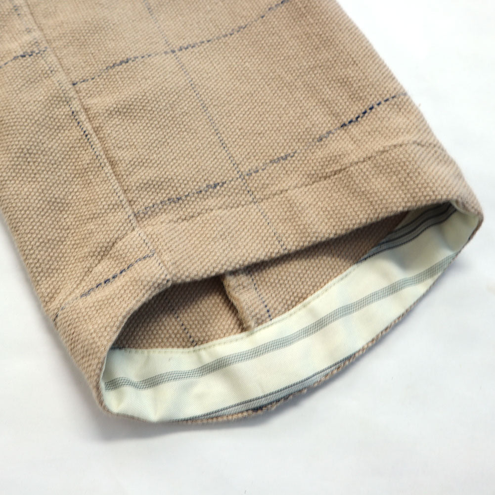 Giemon Kurume Kasuri French Military Blouse Jacket G518 Made in Japan