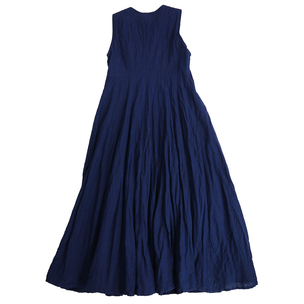 Giemon Giemon Kurume Kasuri Line Dress Dress G213 Made in Japan