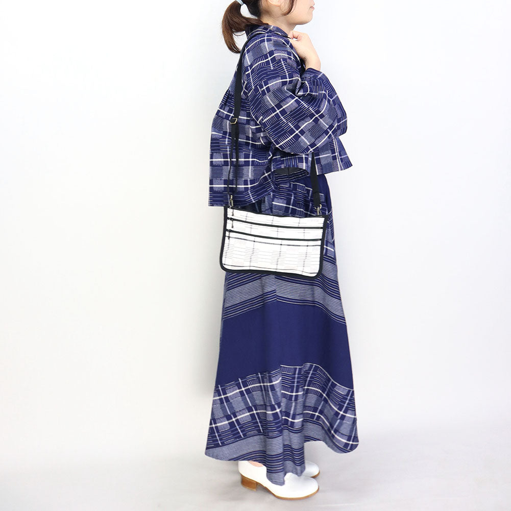 儀右ヱ門 ギエモン ぎえもん 久留米絣 ポシェット 姉妹 日本製【2024ss】